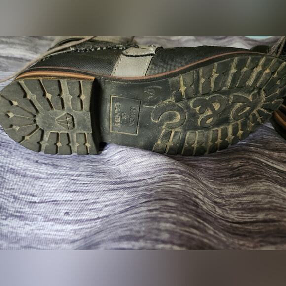 Womens Winter Ankle Boots Lace Up Faux Fur Trim Herringbone Detail - Picture 14 of 15